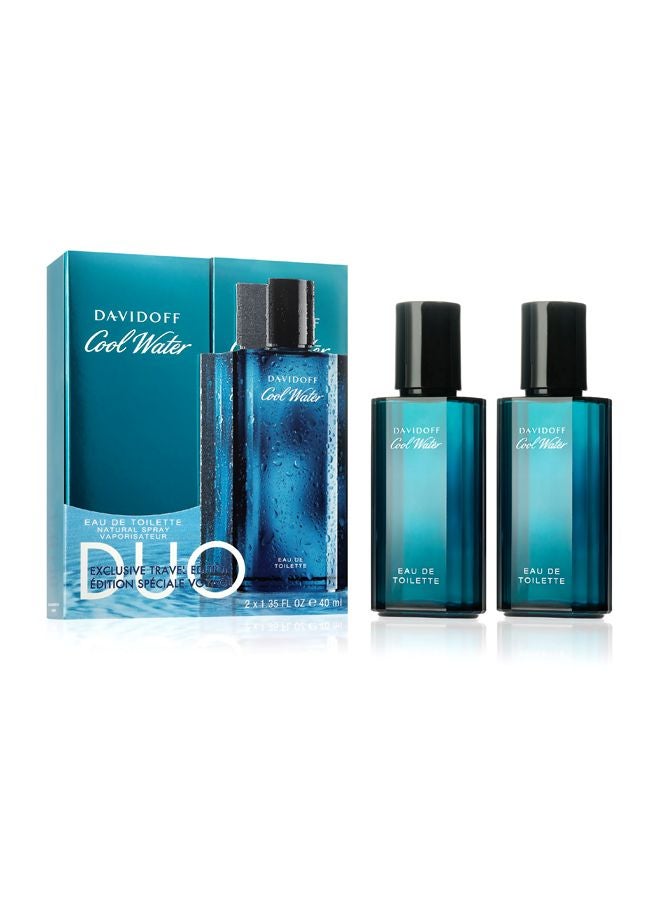 2-Piece Cool Water EDT Set 2x40ml