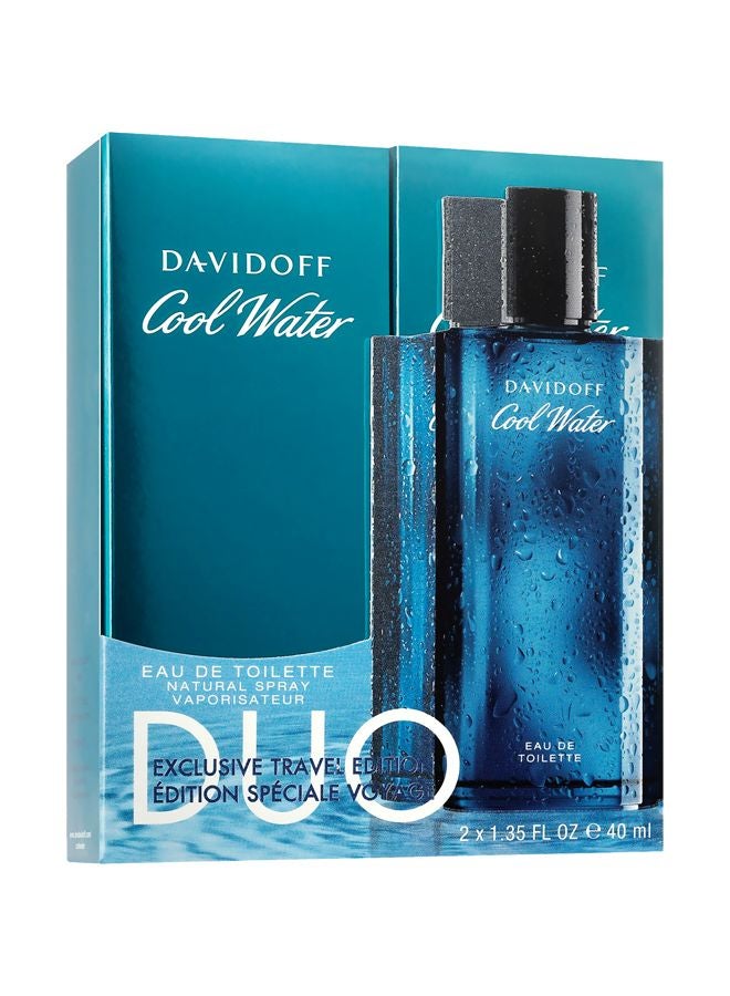 2-Piece Cool Water EDT Set 2x40ml