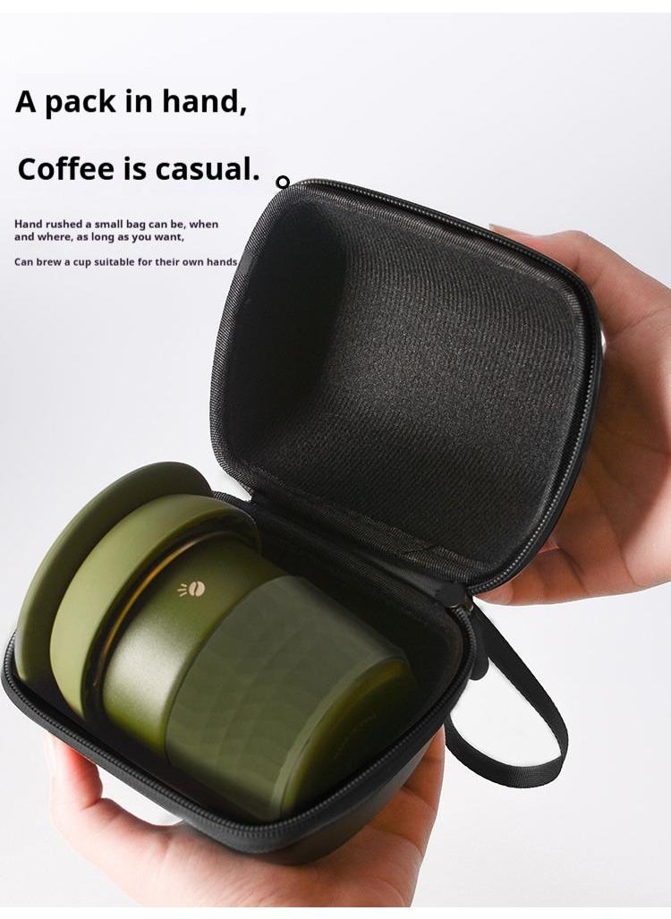 Travel Handmade Coffee Set Outdoor Car Camping Portable Cake Cup Silicone Filter Cup Entry Level Combination Gift Birthday Gift