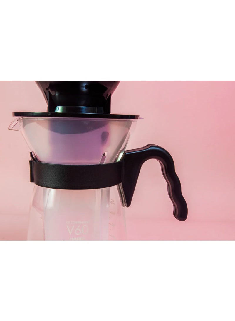 V60 Glass Iced Coffee Maker 700ml, Black