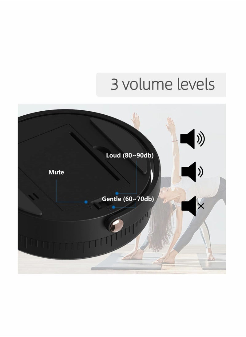 Kitchen Timer for Cooking, Digital Timer for Countdown up with Holder Legible and Bright Display Magnetic Timer with Loud & Adjustable Alarm (Black)