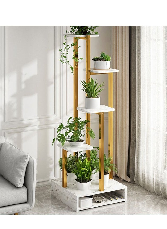 Modern Simple Style Square Wood Floor Mounted Multi-Level Plant Stand, 15.7