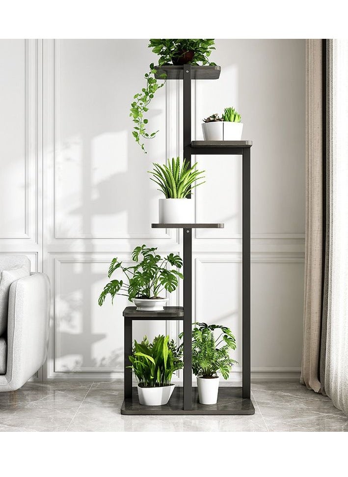 Modern Simple Style Square Wood Floor Mounted Multi-Level Plant Stand, 15.7