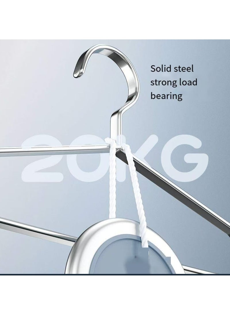 304 stainless steel solid hanger, indoor balcony, semi-circular, seamless hanger, 5 pieces