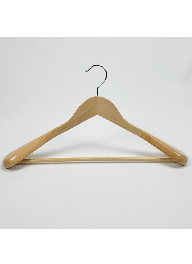 Pack of 5 Non-Slip Swivel Hook Wooden Hangers For Coat