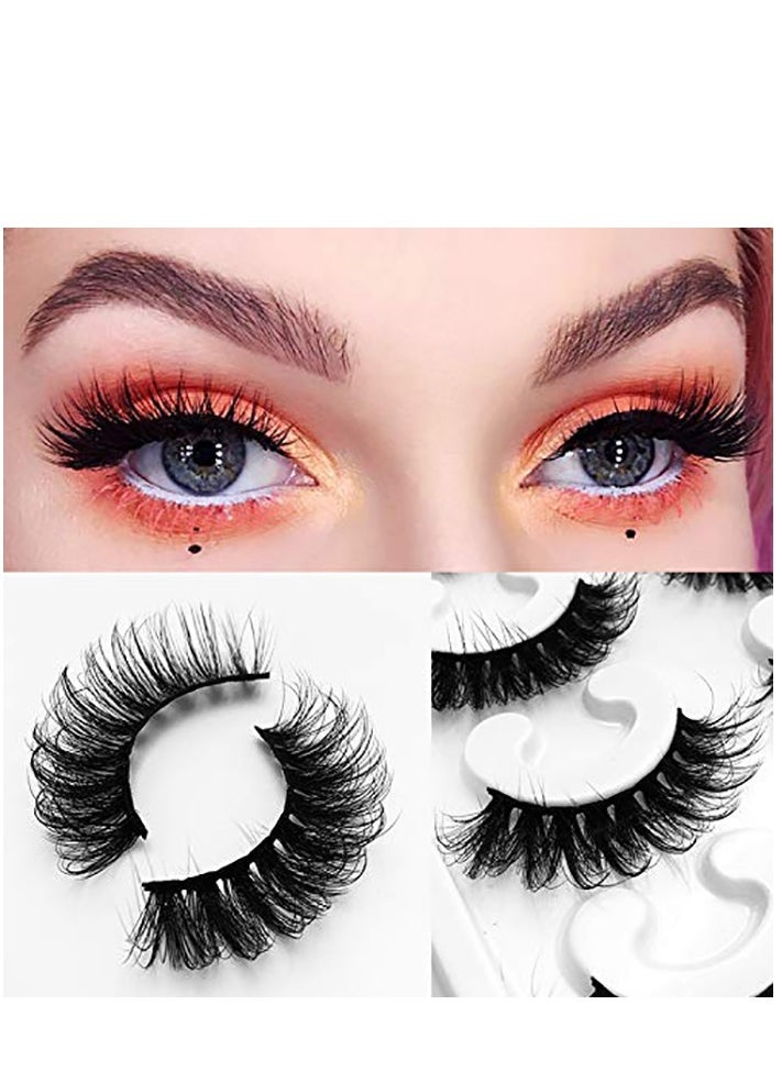 10pair Mink Eyelashes 15mm Lashes Fluffy Messy 3D False Eyelashes Dramatic Long Natural Lashes Makeup Mink Lashes