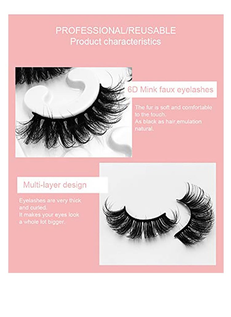 10pair Mink Eyelashes 15mm Lashes Fluffy Messy 3D False Eyelashes Dramatic Long Natural Lashes Makeup Mink Lashes