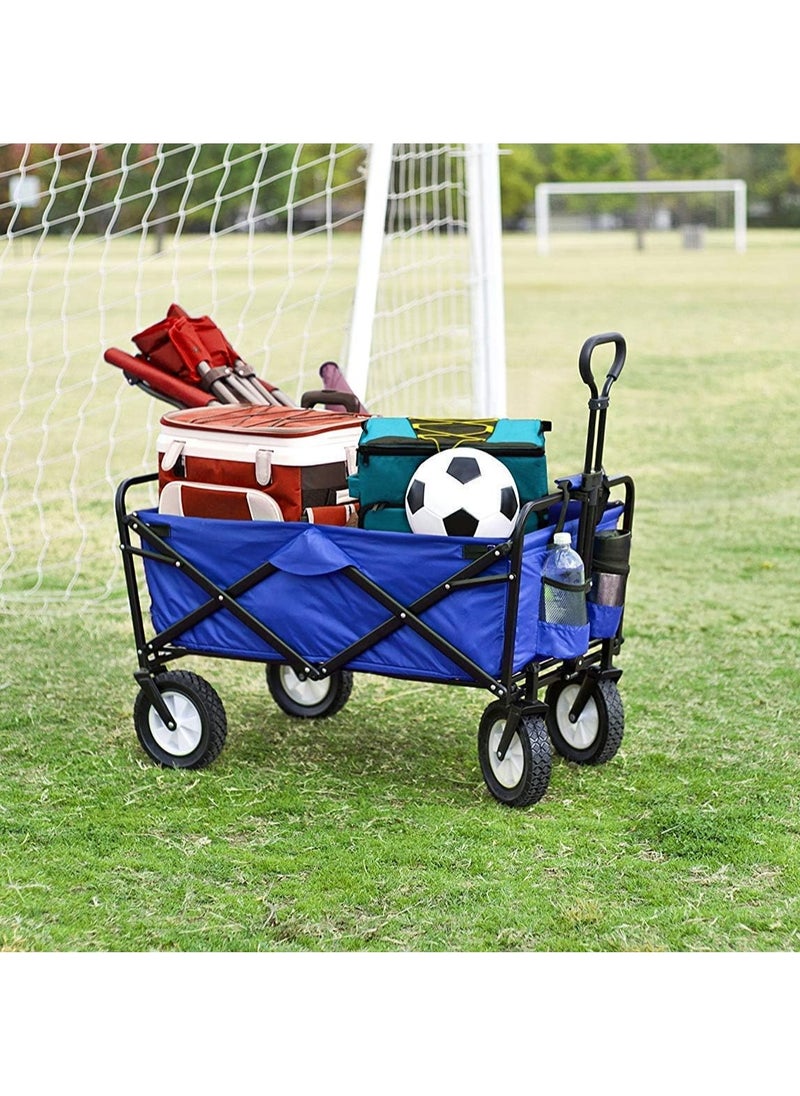 Ultra-Convenient Folding Wagon with Large Capacity and Easy Transport For Loading Water Cans, Shopping Items, Heavy Items