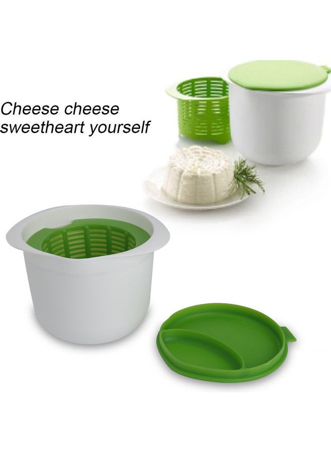 Plastic Cheese Maker Green/White