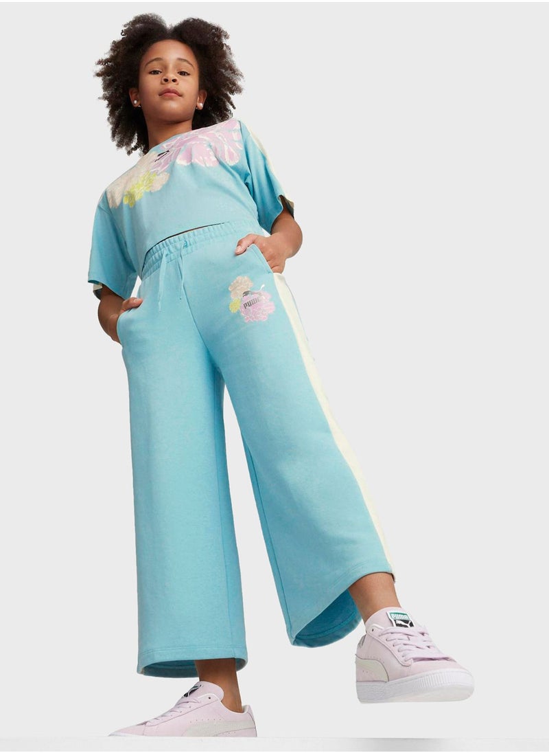 Kids T7 Snflr 7/8 Sweatpants