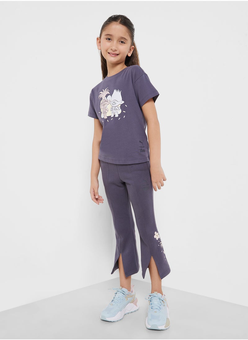 Kids Trolls Flared Sweatpants