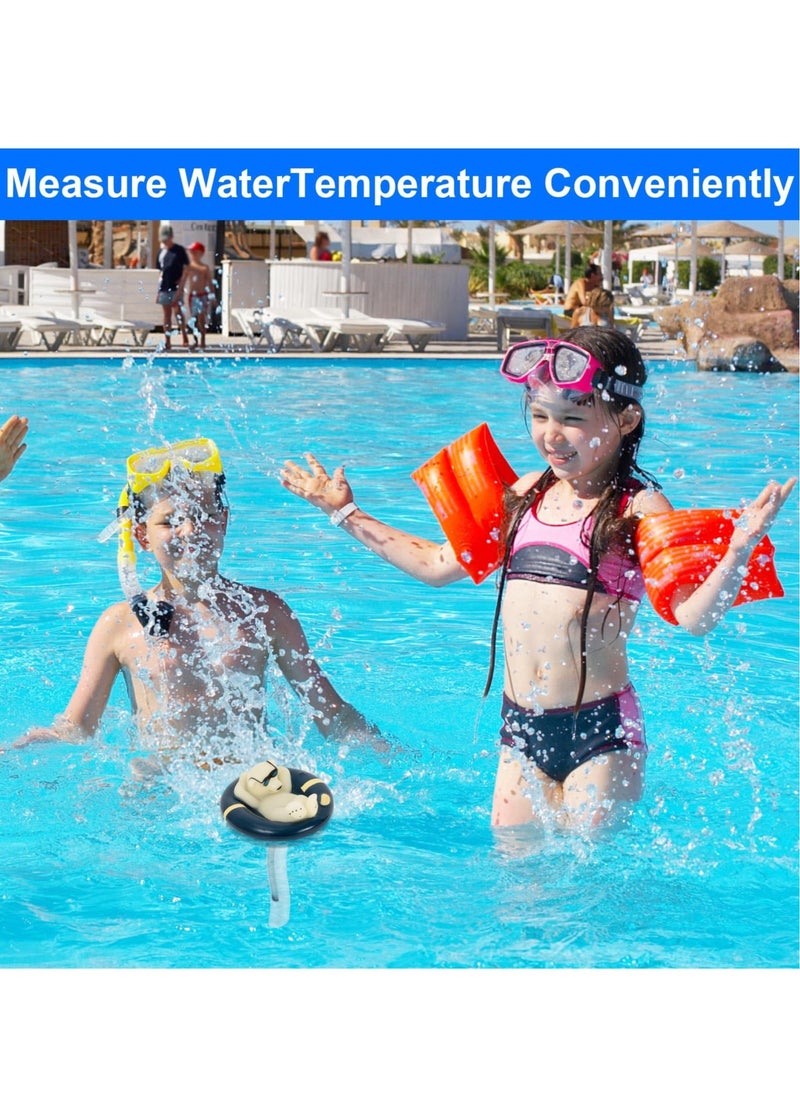 Pool Thermometer Floating Easy Read, Leisurely Polar Bear Water Thermometer for Ice Bath with String, for Outdoor, Indoor Swimming Pools, Spas, Hot Tubs & Aquariums