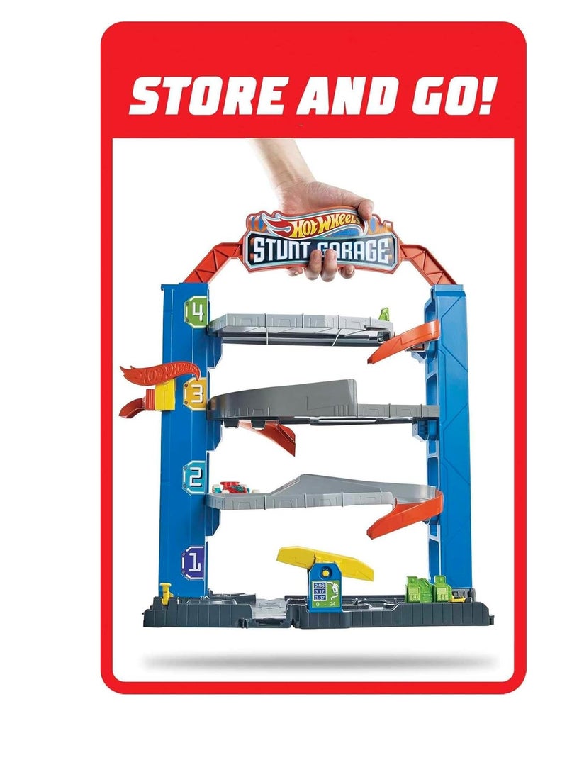 City Stunt Garage Play Set Gift Idea for Ages 3 to 8 years