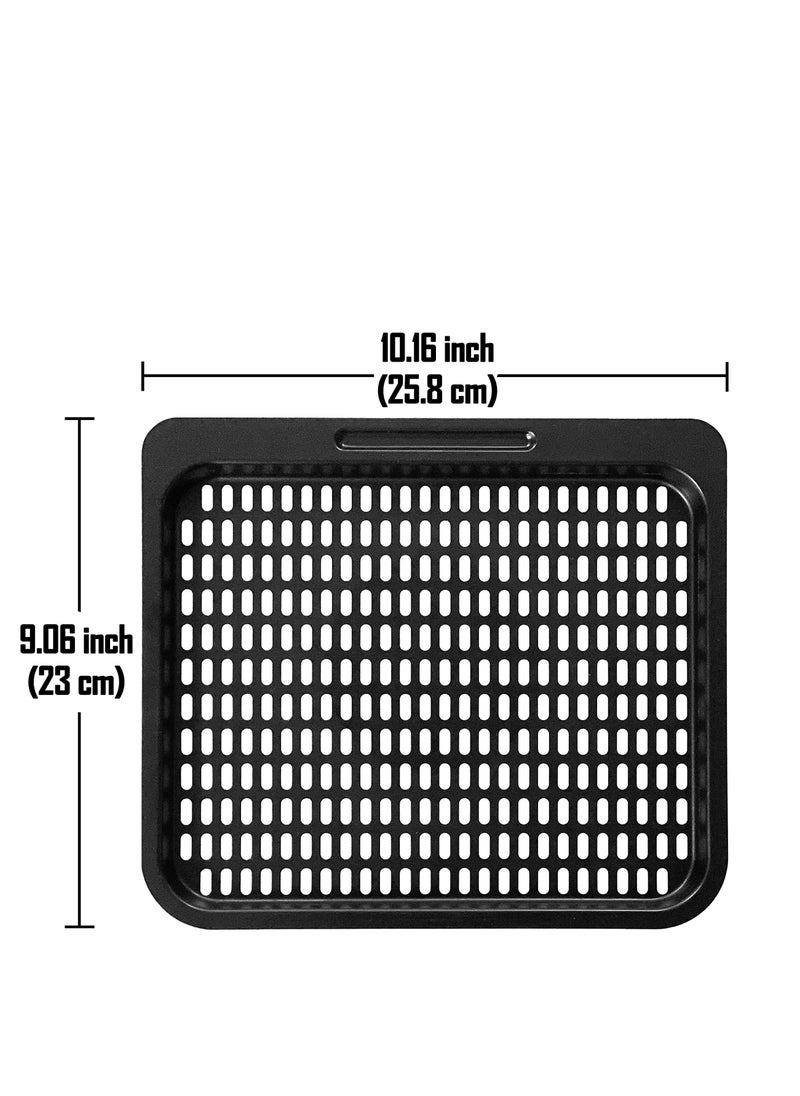 2 Pcs Cooking Tray Replacement for Instant Vortex, Innsky, Chefman and other Air Fryer Oven, Removable Mesh Cooking Rack for Air Fryer Accessories，Mesh Cooking Rack Air Fryer Accessories