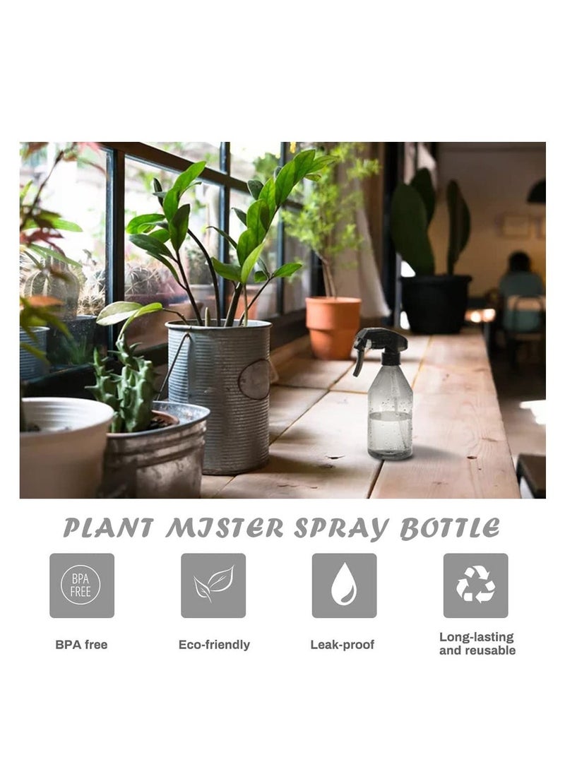 Plant Mister Water Spray Bottle Fine Mist Spray Bottle for Flowers Plants Gardening Cleaning Solutions Flowers and Cleaning Solutions Plant Sprayer 2PCS