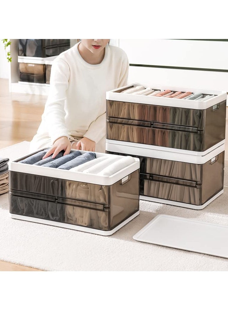 Wardrobe Storage Bin Clothes Storage Organizer Underwear Drawer Organizer Stackable Plastic Storage Bin For Closet Slideable Drawer Clothes Organizer Box