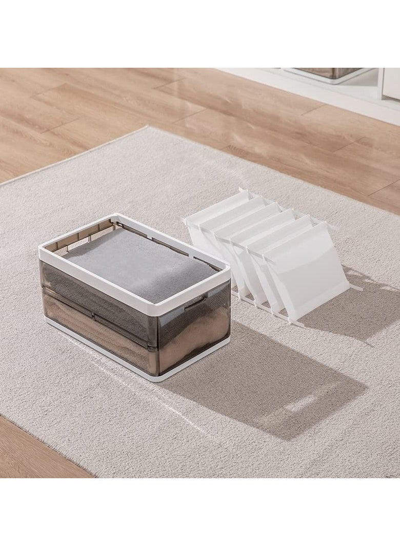 Wardrobe Storage Bin Clothes Storage Organizer Underwear Drawer Organizer Stackable Plastic Storage Bin For Closet Slideable Drawer Clothes Organizer Box