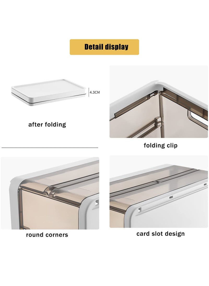 Wardrobe Storage Bin Clothes Storage Organizer Underwear Drawer Organizer Stackable Plastic Storage Bin For Closet Slideable Drawer Clothes Organizer Box