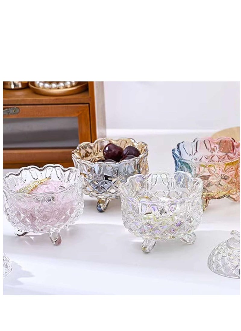 Glass Storage Jars, Small Glass Candy Jar, Mini Butterfly Candy Jar With Three Feet, Multifunctional Storage Jar For Candy Snacks Small Items