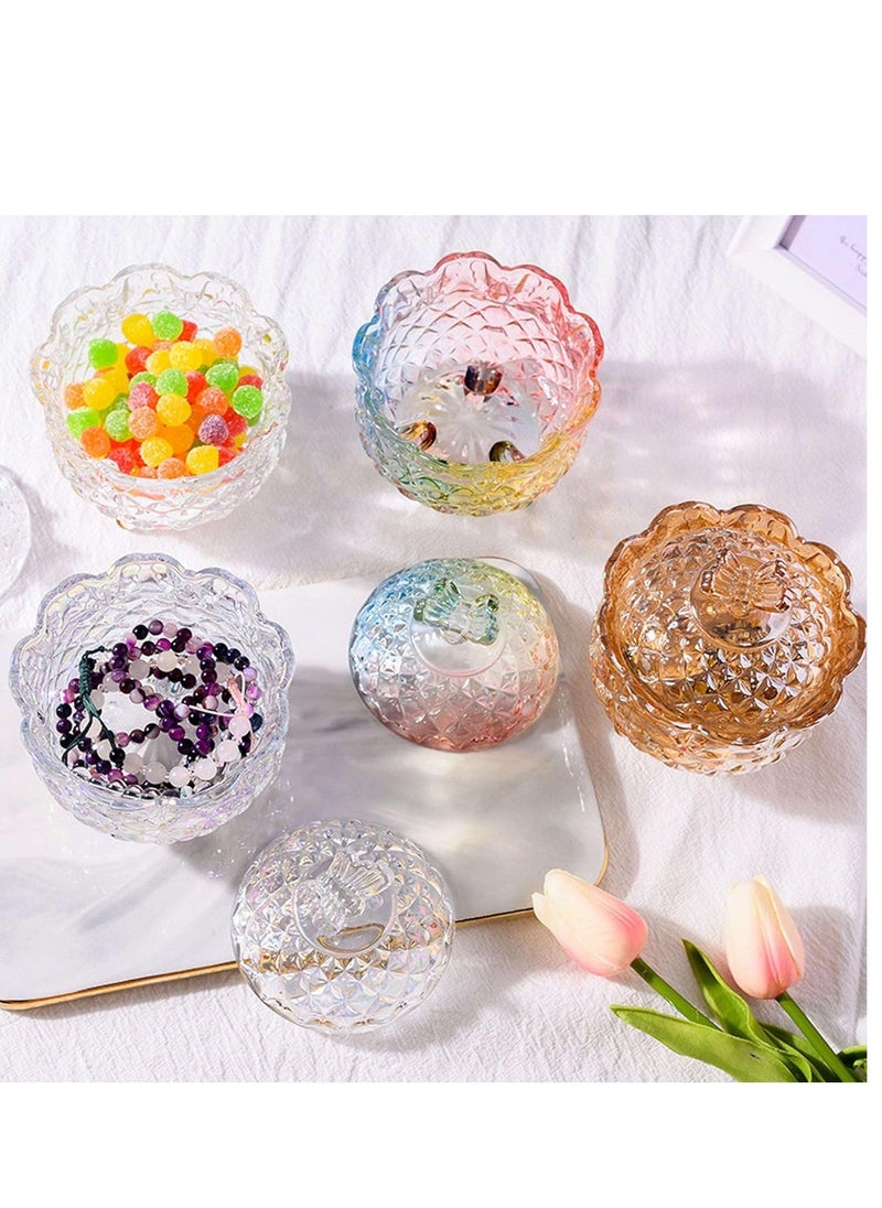 Glass Storage Jars, Small Glass Candy Jar, Mini Butterfly Candy Jar With Three Feet, Multifunctional Storage Jar For Candy Snacks Small Items
