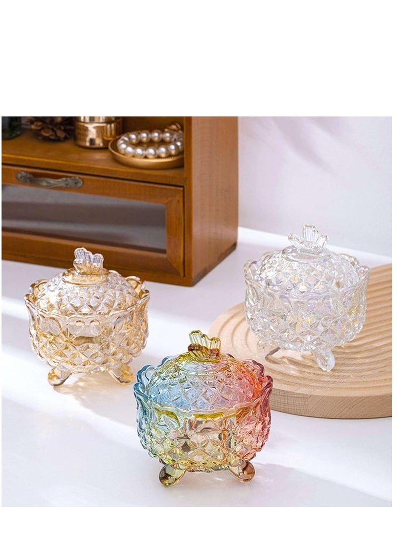Glass Storage Jars, Small Glass Candy Jar, Mini Butterfly Candy Jar With Three Feet, Multifunctional Storage Jar For Candy Snacks Small Items