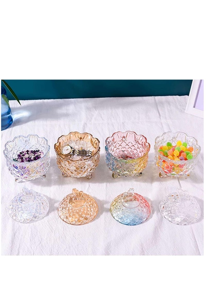 Glass Storage Jars, Small Glass Candy Jar, Mini Butterfly Candy Jar With Three Feet, Multifunctional Storage Jar For Candy Snacks Small Items
