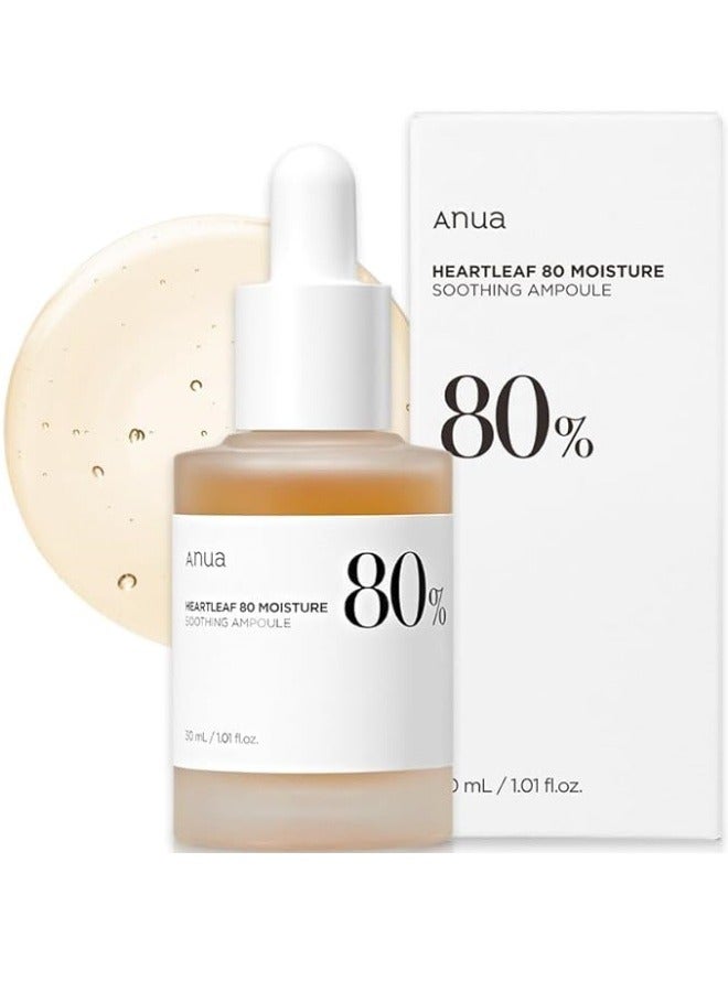 Heartleaf 80% Soothing Ampoule Face Skin Calm Serum 30Ml