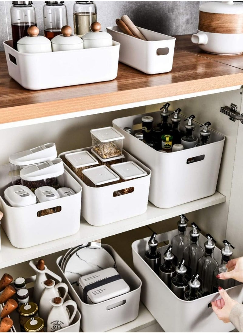 Pack of 2 Plastic Bins – Versatile Storage Organizers for Kitchen, Bathroom, Under-Bed, and Closet Organization, Stackable Bins for Home Storage, Durable Plastic Storage Bins, Space-Saving Organizers for Household Items, Multi-Purpose Storage Solution