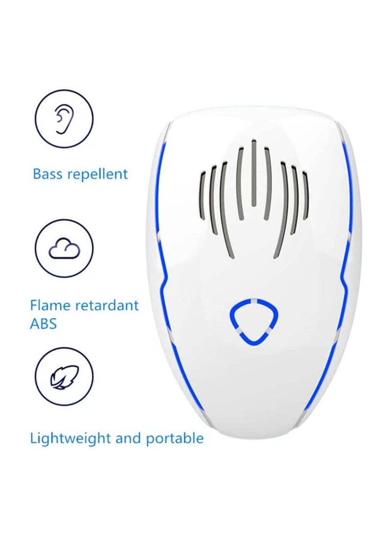 4Pcs Ultrasonic Pest Repeller Electronic Mouse Repellent plug in Pest Control for Mouse Anti Rat Spider Rodent Fly Mosquitoes Harmless to Pets and Human