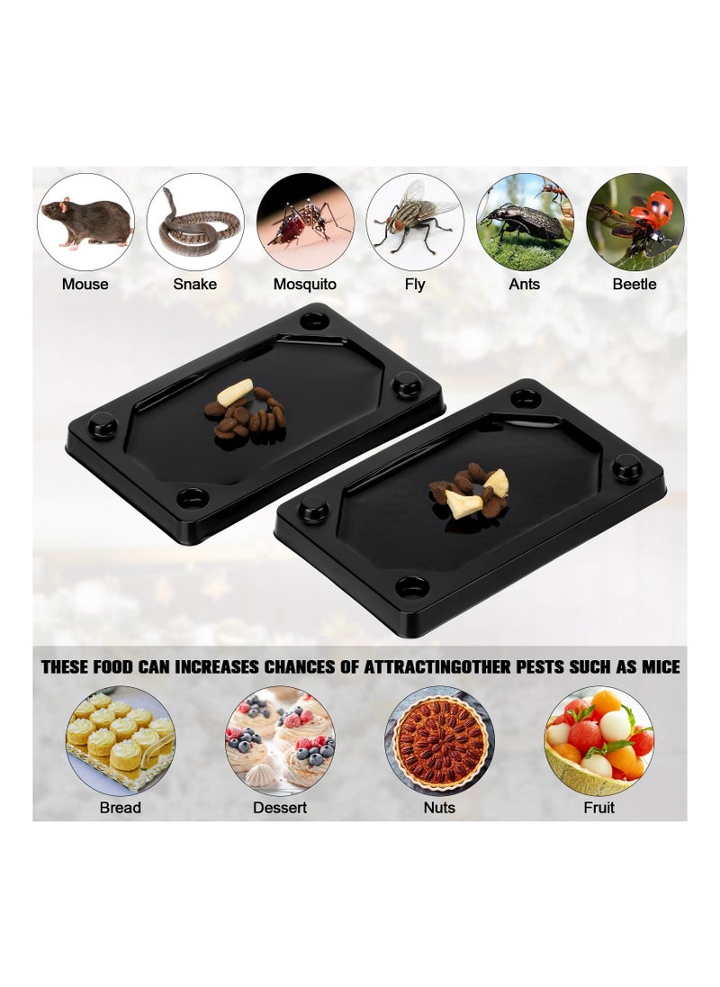 24 Pieces Mouse and Insect Glue Traps Sticky Plastic Adhesive Mice Snake to Use Indoor 3 x 5 Inch