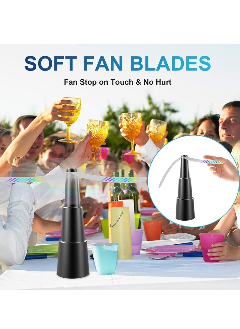 Height Adjustable Picnic Table Fans - 2 Pack Portable Electric Fans for Home, Restaurant, Party & Outdoor Use to Keep Food Clean and Fresh. Perfect for Picnics and Gatherings!