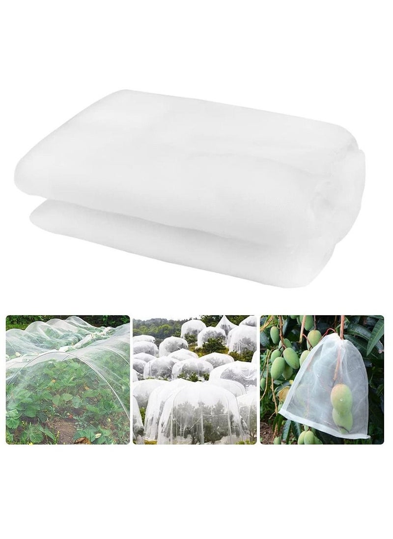 Insect Netting Mesh, Garden Netting Protection Vegetable Net Plant Protect Netting Grow Tunnel Insect Protect Netting for Plant Fruits Flowers Crops(2.5M*6M)