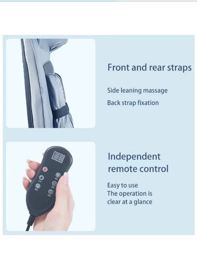 Body Massager with Heat Deep Kneading Back Massage Chair Pad with Adjustable Intensity Shiatsu Chair Massager to Relax Full Body Muscle