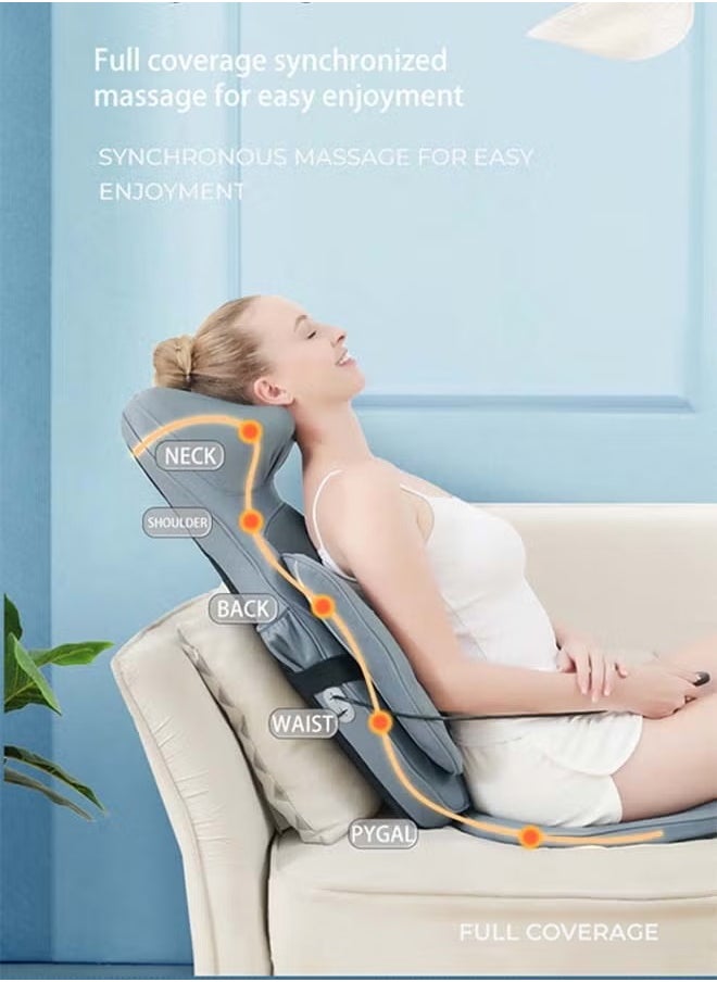 Body Massager with Heat Deep Kneading Back Massage Chair Pad with Adjustable Intensity Shiatsu Chair Massager to Relax Full Body Muscle