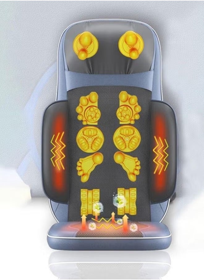 Body Massager with Heat Deep Kneading Back Massage Chair Pad with Adjustable Intensity Shiatsu Chair Massager to Relax Full Body Muscle