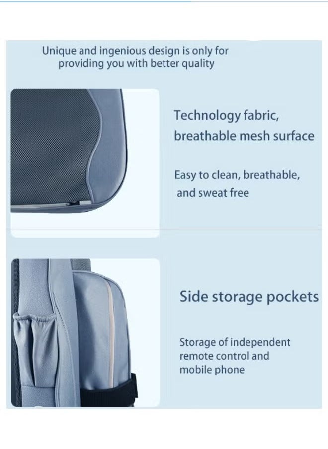 Body Massager with Heat Deep Kneading Back Massage Chair Pad with Adjustable Intensity Shiatsu Chair Massager to Relax Full Body Muscle