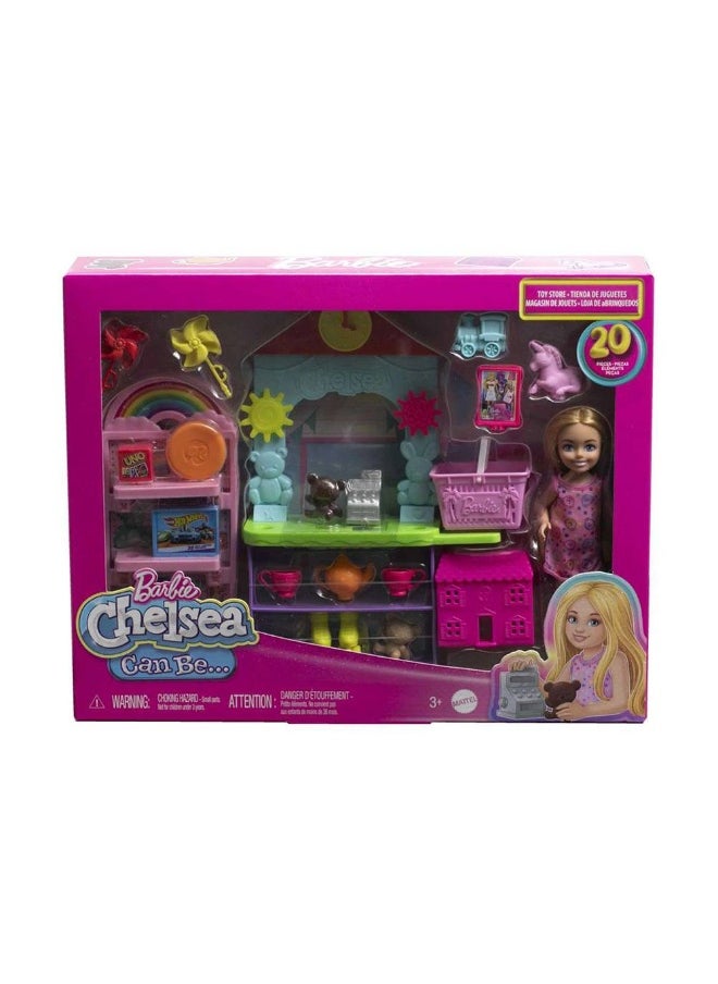 Barbie Chelsea Can Be Toy Store Playset with 15 Accessories
