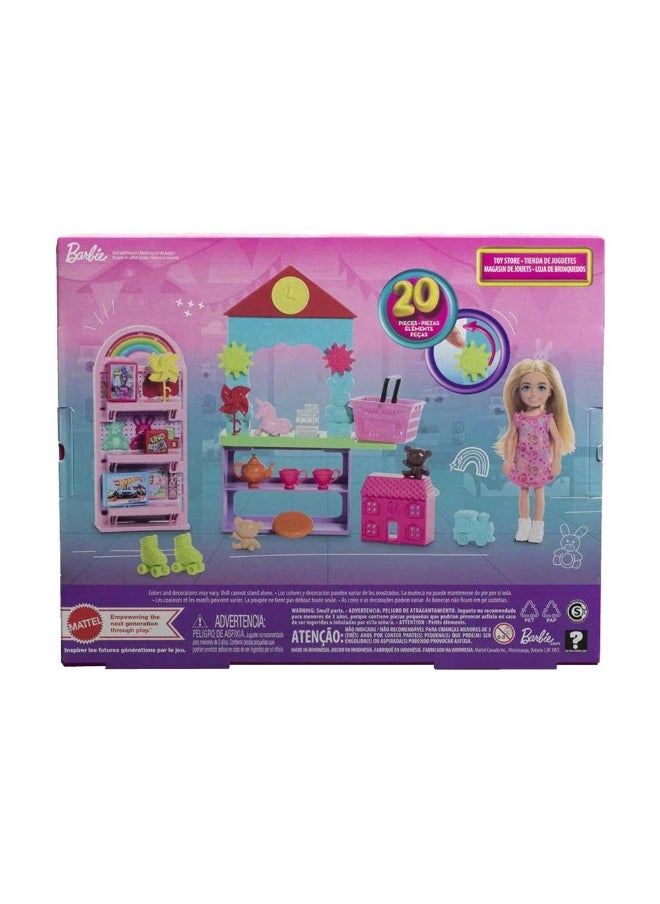 Barbie Chelsea Can Be Toy Store Playset with 15 Accessories