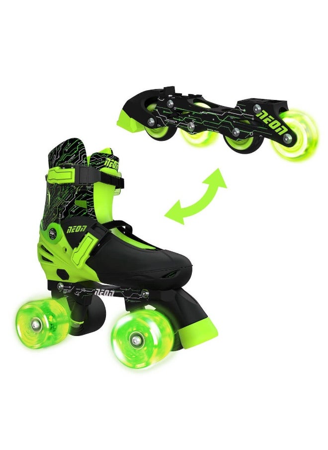 2-In-1 Combo Skates (Size 12-2, Green)