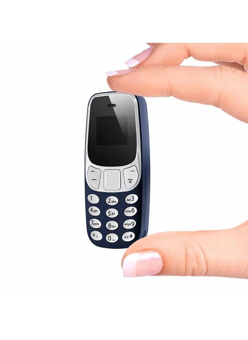 Mini Portable GSM Dual SIM Micro Mobile Cell Phone with Bluetooth Headset - Compact and Lightweight Design