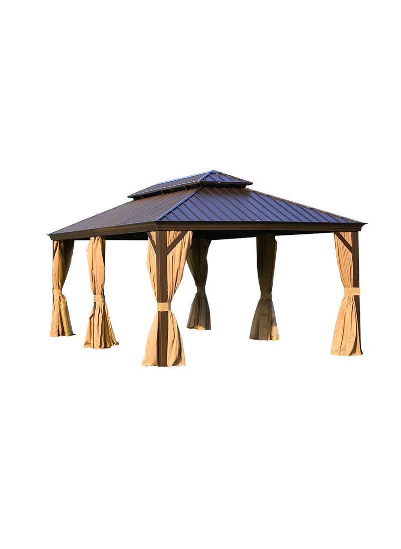 365*600cm Aluminium Double Top Gazebo