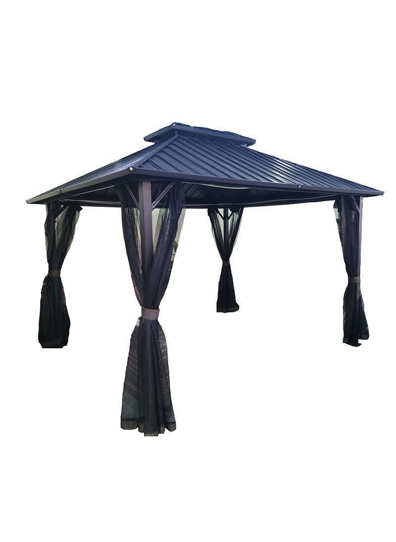 3*3.6 METER STEEL GAZEBO WITH MOSQUITO NET