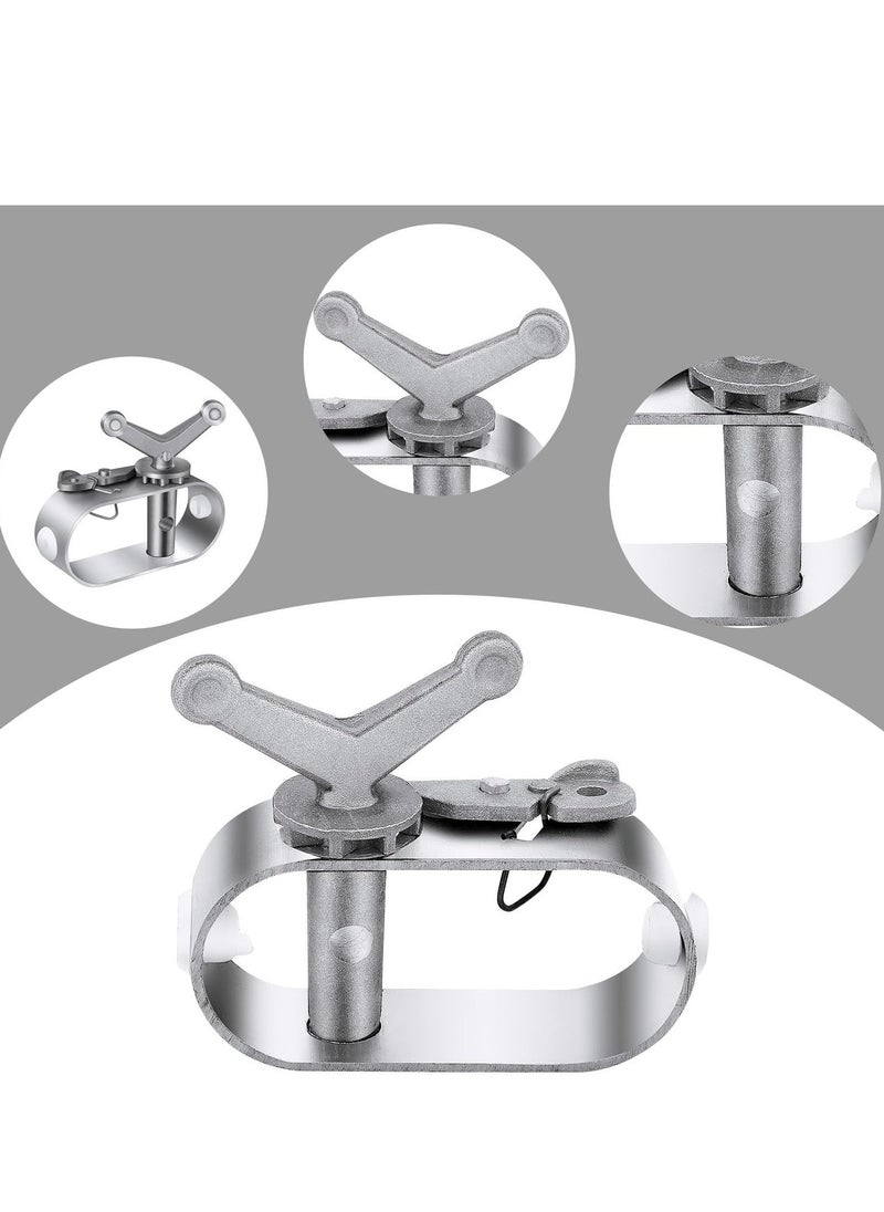 Swimming Pool Cover Winch for Above Ground Swimming Pool Oval Swimming Pools Winter Cover Heavy Duty Aluminum Constructed Winch Ratchet Cable Tightener (2pcs)
