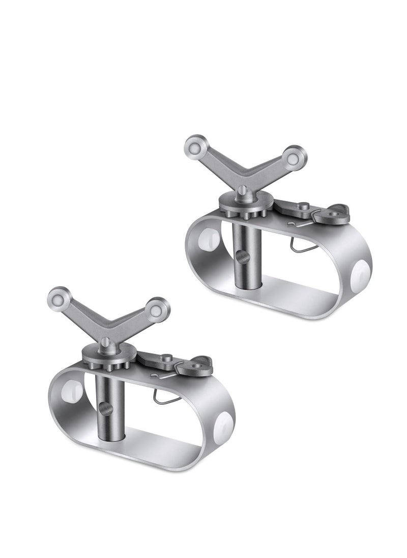 Swimming Pool Cover Winch for Above Ground Swimming Pool Oval Swimming Pools Winter Cover Heavy Duty Aluminum Constructed Winch Ratchet Cable Tightener (2pcs)