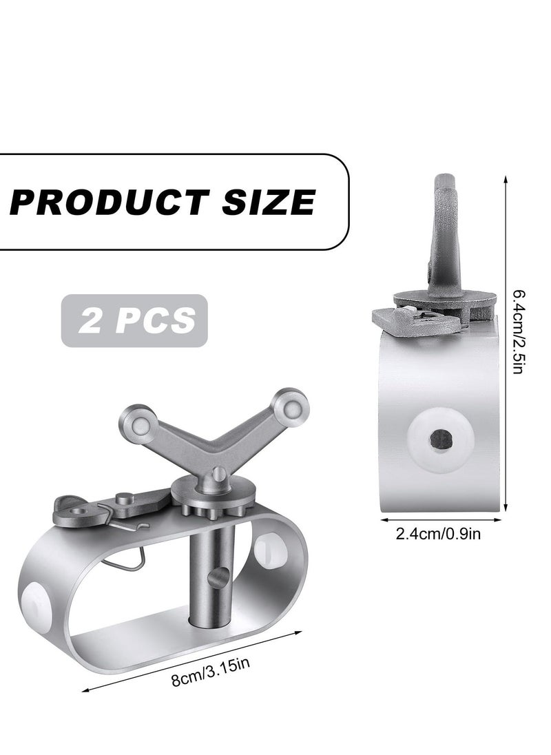 Swimming Pool Cover Winch for Above Ground Swimming Pool Oval Swimming Pools Winter Cover Heavy Duty Aluminum Constructed Winch Ratchet Cable Tightener (2pcs)