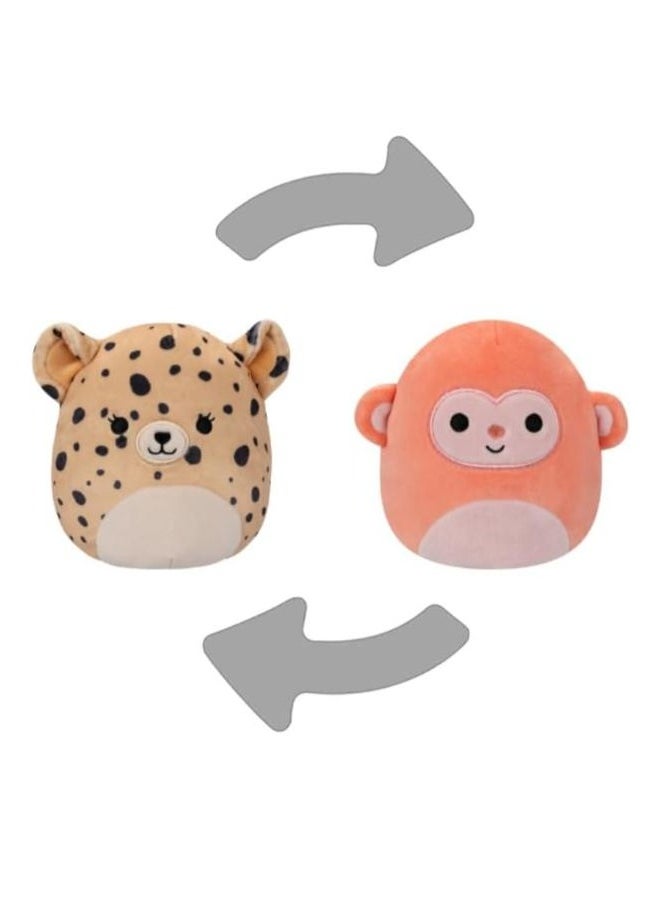 Squishmallows Flip A Mallow Lexie The Cheetah And Elton The Monkey