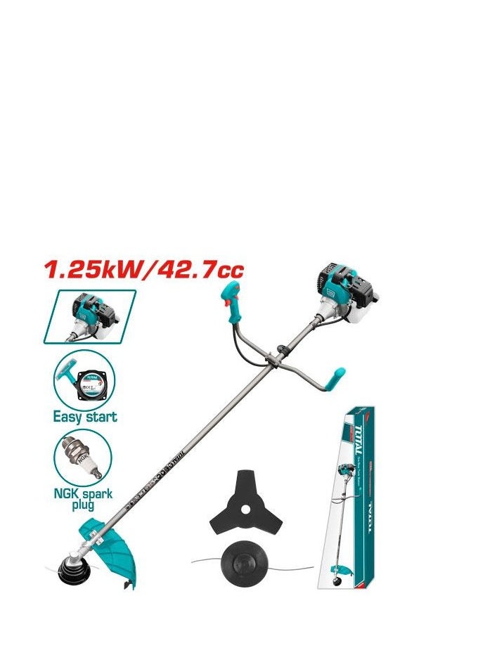 Super Total 42.7cc Gasoline Grass Trimmer & Bush Cutter - Powerful 2HP, Easy Start, Dual Function for Lawn & Garden Care