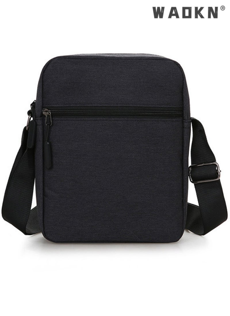 Sling Crossbody Bag Small Shoulder Backpack for Men Chest Bags Casual Daypack for Business Travel Cycling ,Teens' Casual Bag for Outdoor Sports, Travel, Camping,Daily Outing (Black)