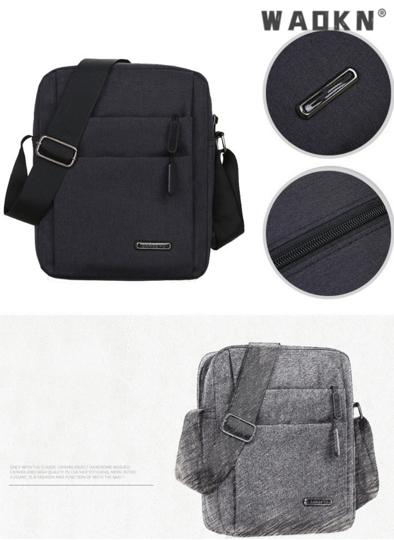 Sling Crossbody Bag Small Shoulder Backpack for Men Chest Bags Casual Daypack for Business Travel Cycling ,Teens' Casual Bag for Outdoor Sports, Travel, Camping,Daily Outing (Black)