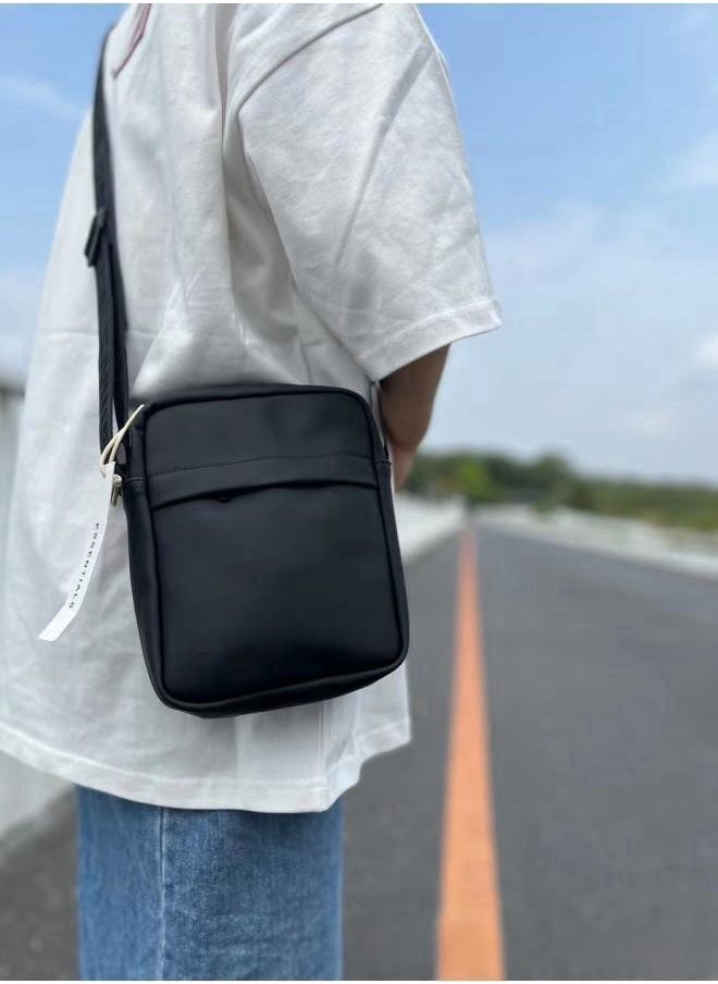 Men's Fashionable Lightweight Shoulder Bag, Casual Commuting Crossbody Bag Messenger Bag for Office Workers, PU Leather Sling Bag Carrying Bag